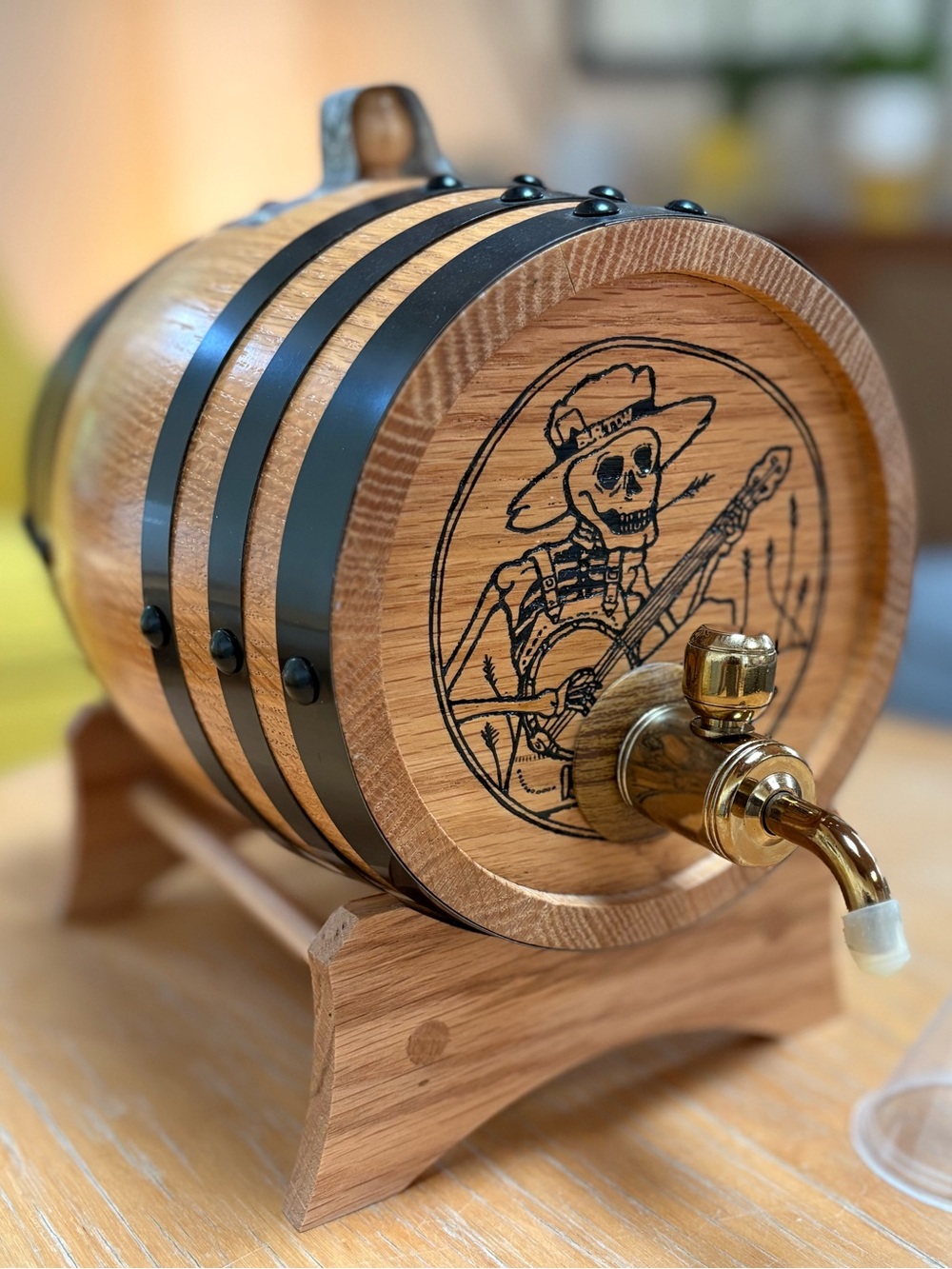 Burton Snowboards USA Wood Whisky Barrel Holiday Gift Limited